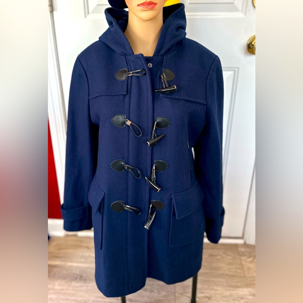 Michael Kors Navy Wool Coat